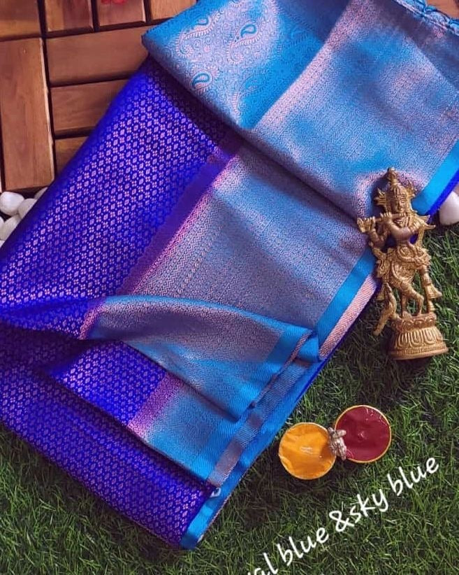 Luxurious Brown Soft Silk Saree Featuring Kubera Pattu Design And Printed Fabric