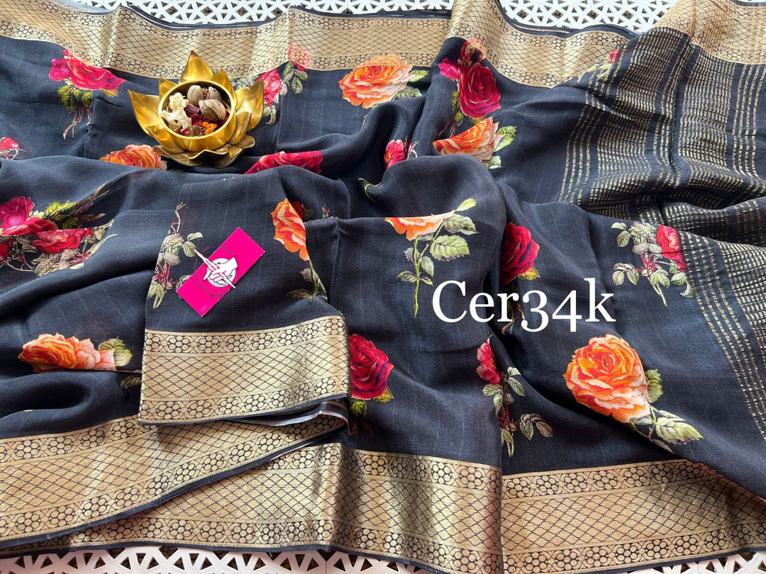 Premium quality Grey Color and intricate designs.