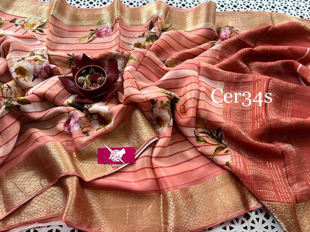 Pink Gorgeous Soft Silk Zari Work Saree With Blouse