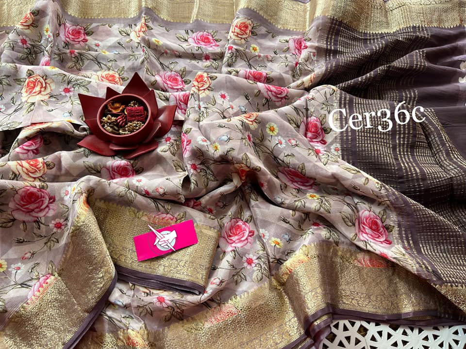 Light Pink Perfect for the modern woman who appreciates tradition with a twist, this designer crepe georgette saree
