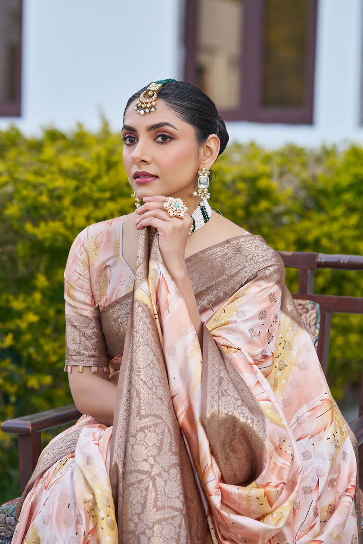Art Meets Tradition: Shop Handloom Raw Silks with Lavish Digital Pallus