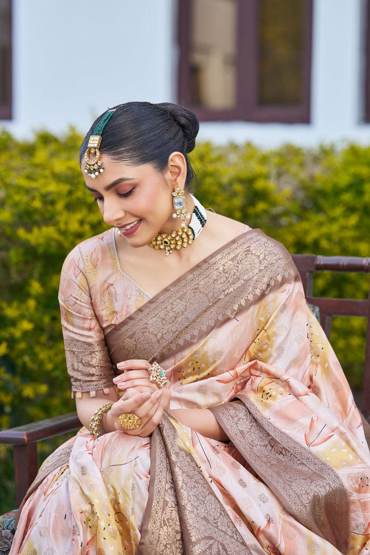 Art Meets Tradition: Shop Handloom Raw Silks with Lavish Digital Pallus