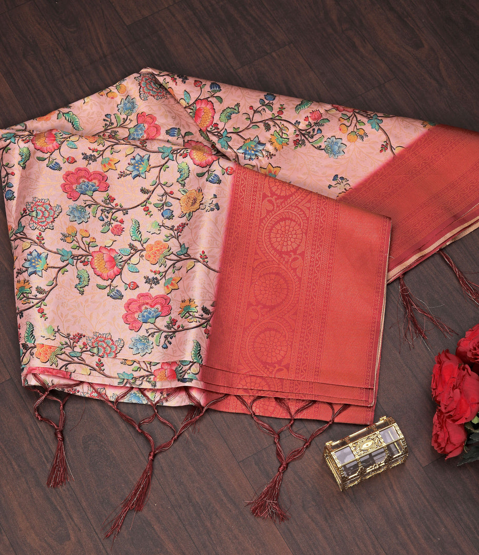 Pure Elegance With Woven to Perfection of Softy Silk Saree