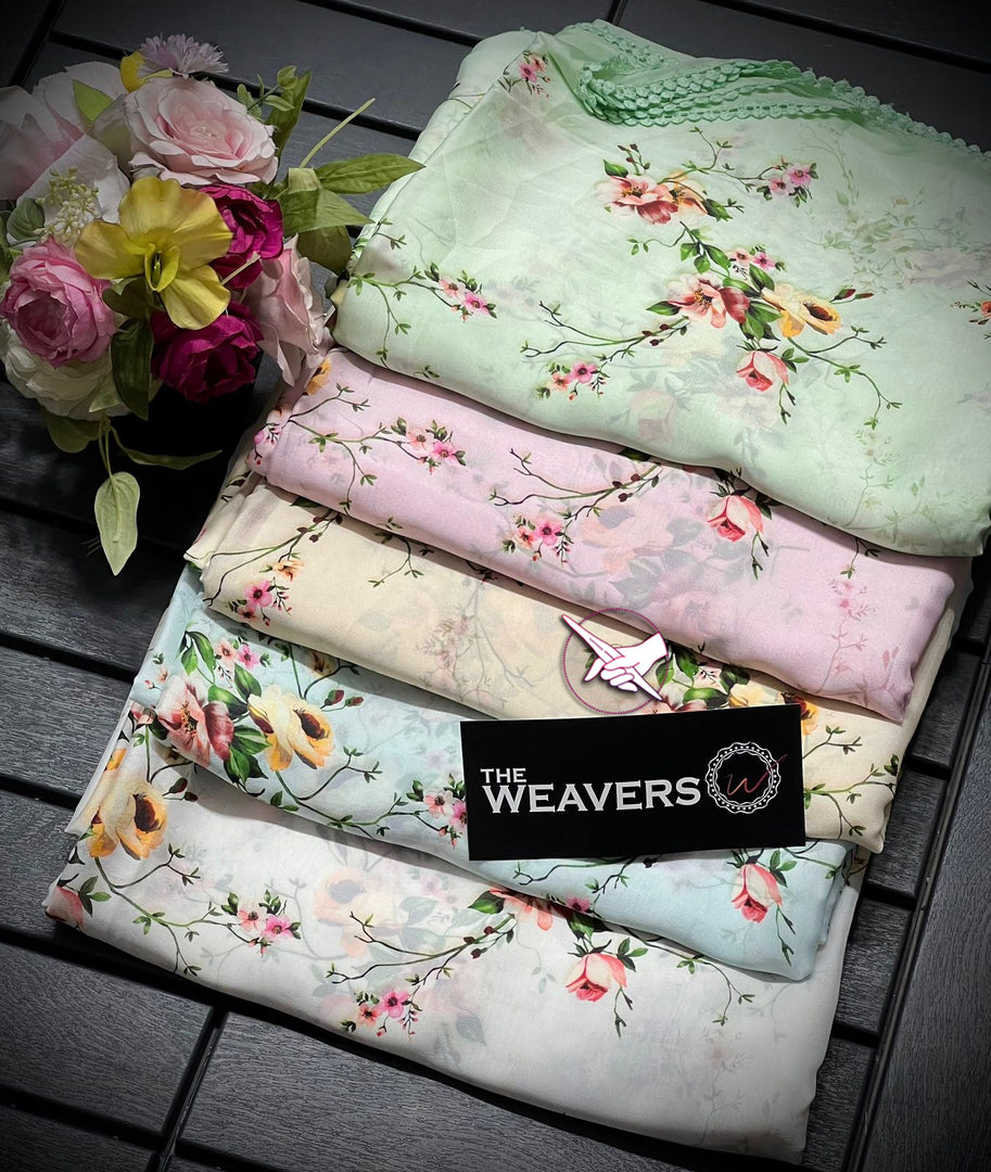 Soft Subtle Stunning Soft Georgette sarees