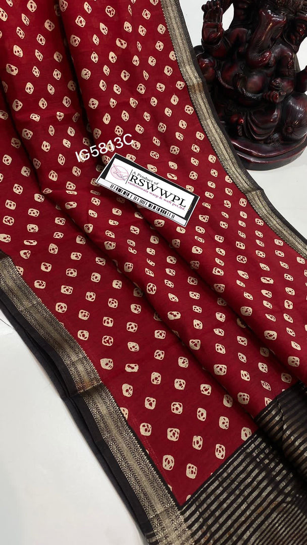 Assam Pattu Soft Dola Silk Saree Stylish Digital Print In Red