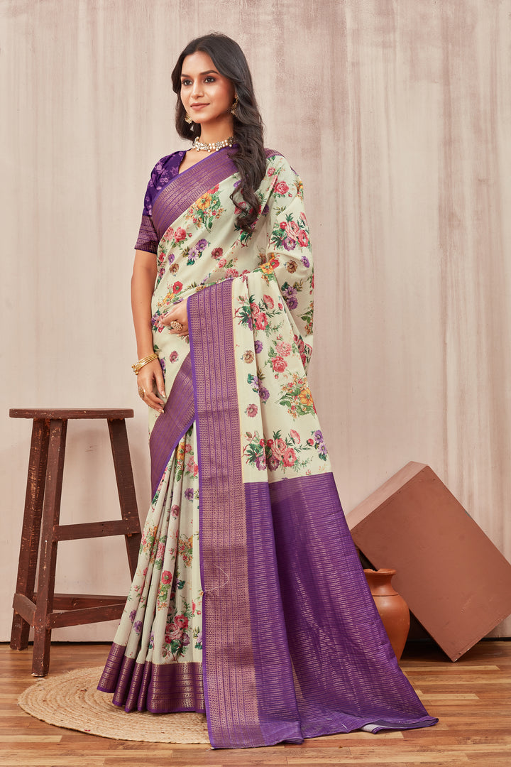 Timeless Beauty: Mysore Crepe Digital Print Sarees That Mesmerize