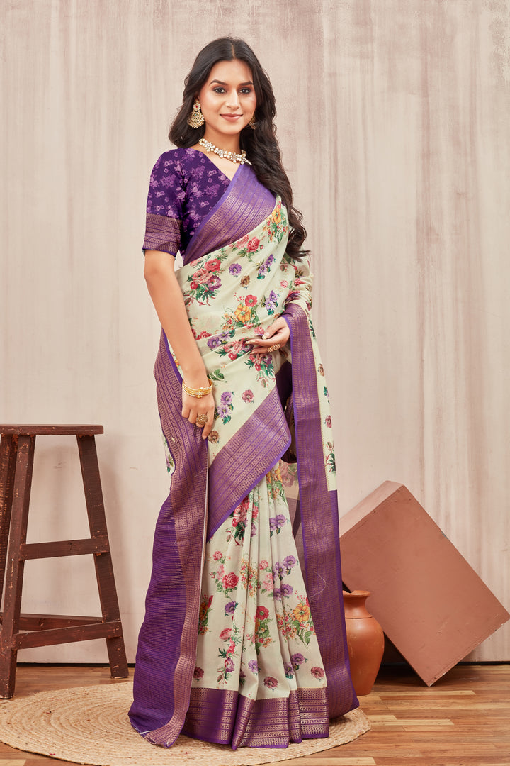 Timeless Beauty: Mysore Crepe Digital Print Sarees That Mesmerize
