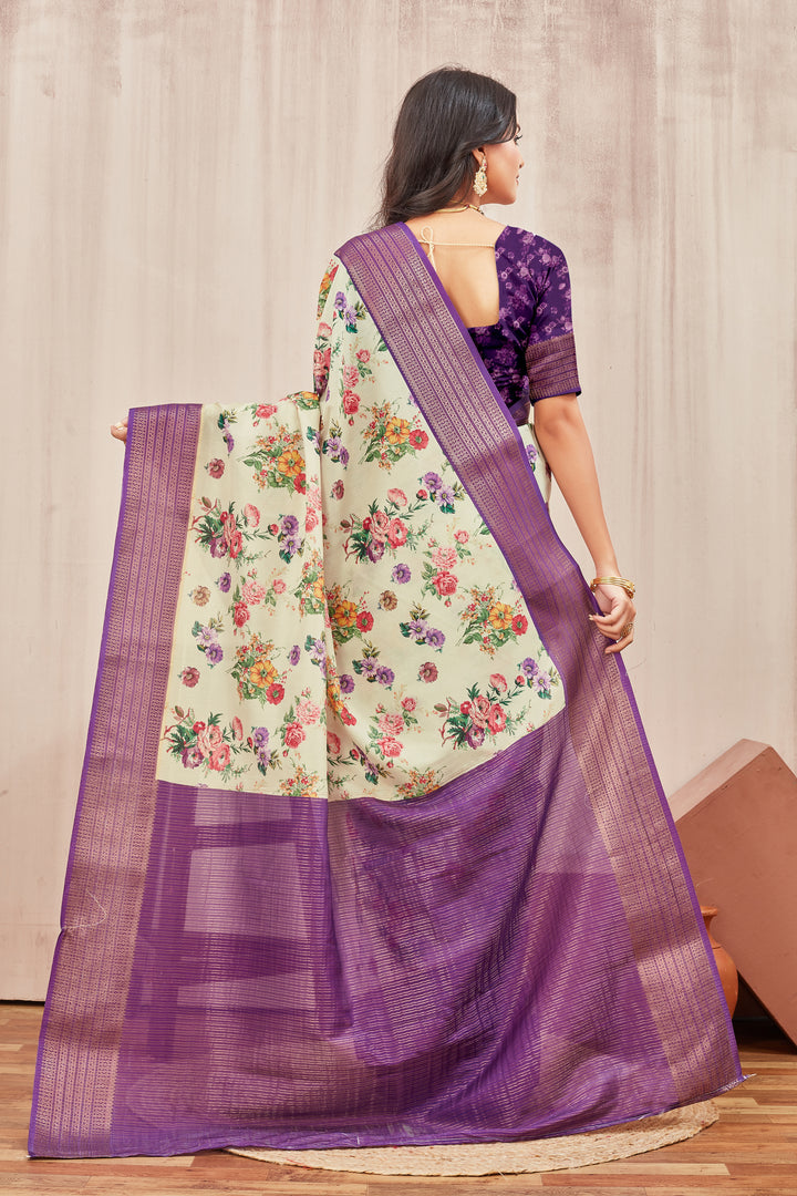 Timeless Beauty: Mysore Crepe Digital Print Sarees That Mesmerize