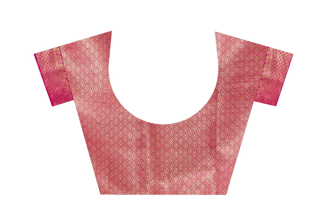 Experience Elegance in Every Fold of Mysore Brocket Silk