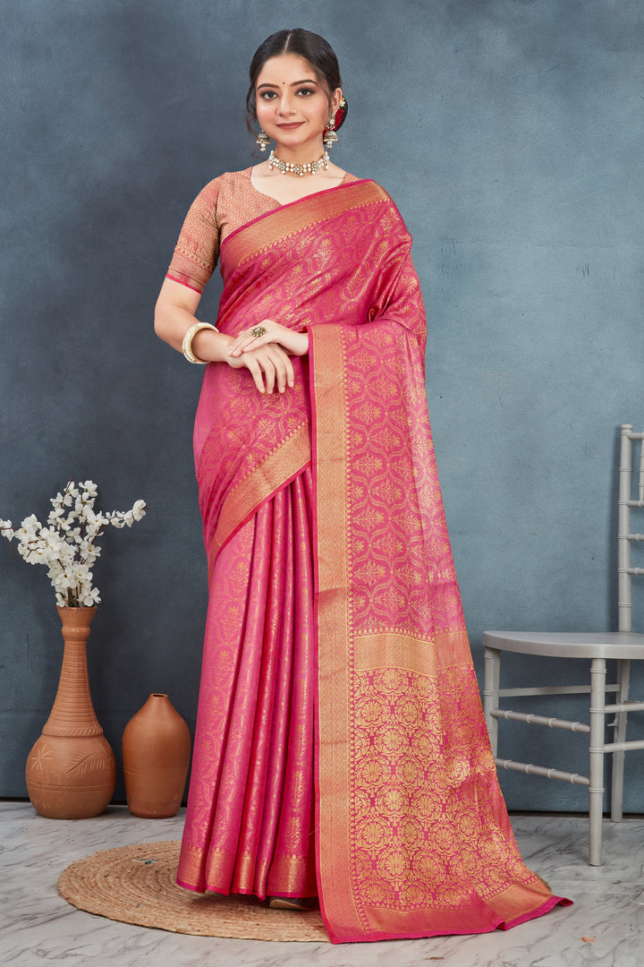 Pure Mysore Brocket Soft Silk Saree