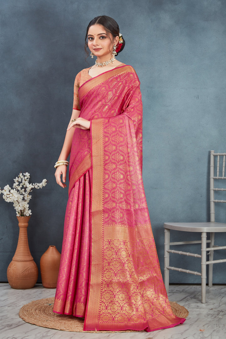 Pure Mysore Brocket Soft Silk Saree