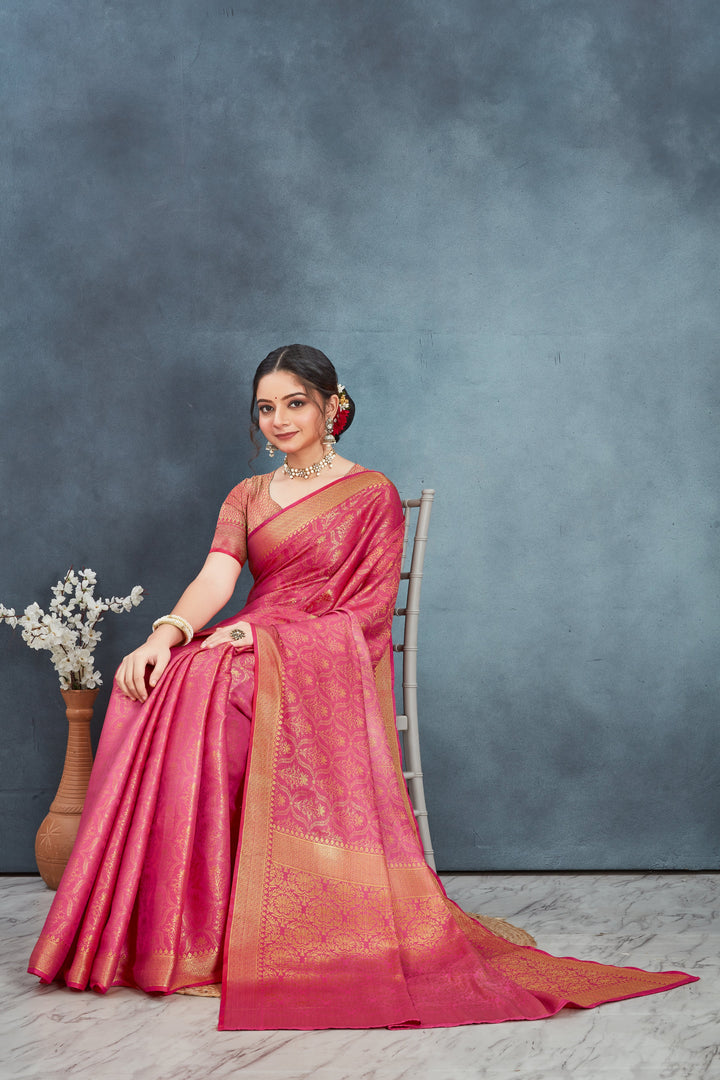 Pure Mysore Brocket Soft Silk Saree