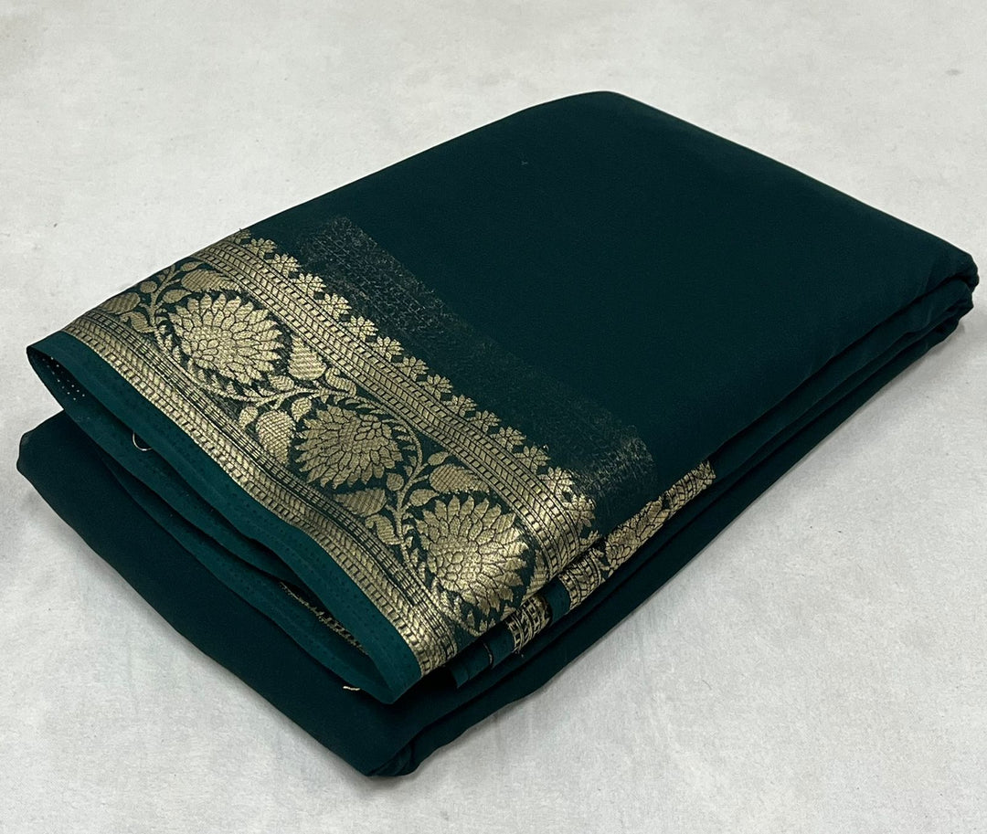 Classic Pure Viscose Silk Saree for Traditional Wear with Blouse Fabric