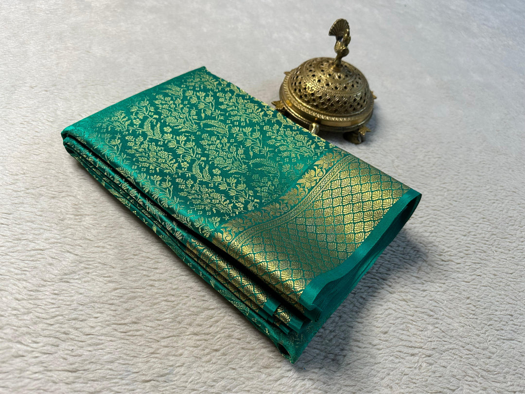 Timeless Rama Saree In Pure Mysore Silk Traditional Style