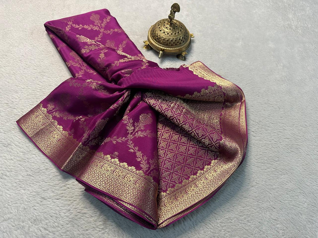 Royal Mysore Silk Saree Traditional Zari And Brocade Design