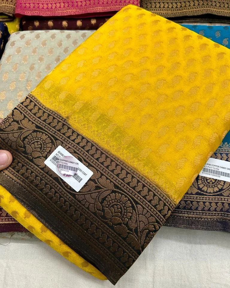 Elegant Light Blue Pure Georgette Silk Saree With Handloom Weaving Design