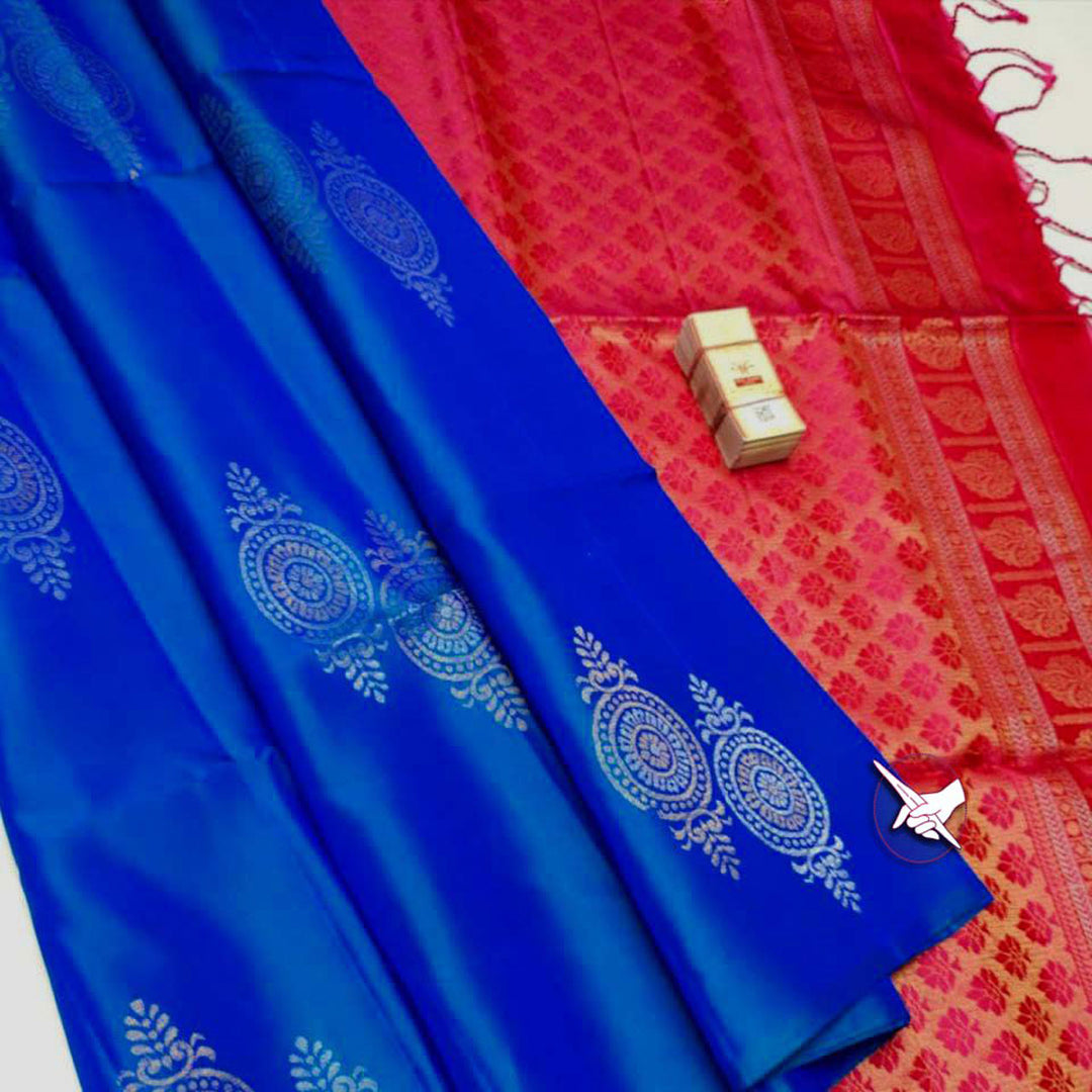 Blue Premium Quality Silk