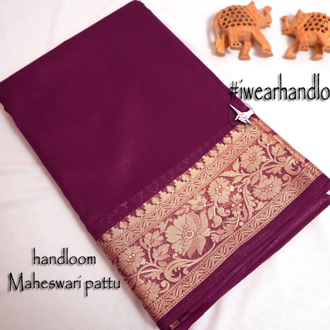 Drape Of Light Wine Tissue Soft Silk Zari Weaving Saree