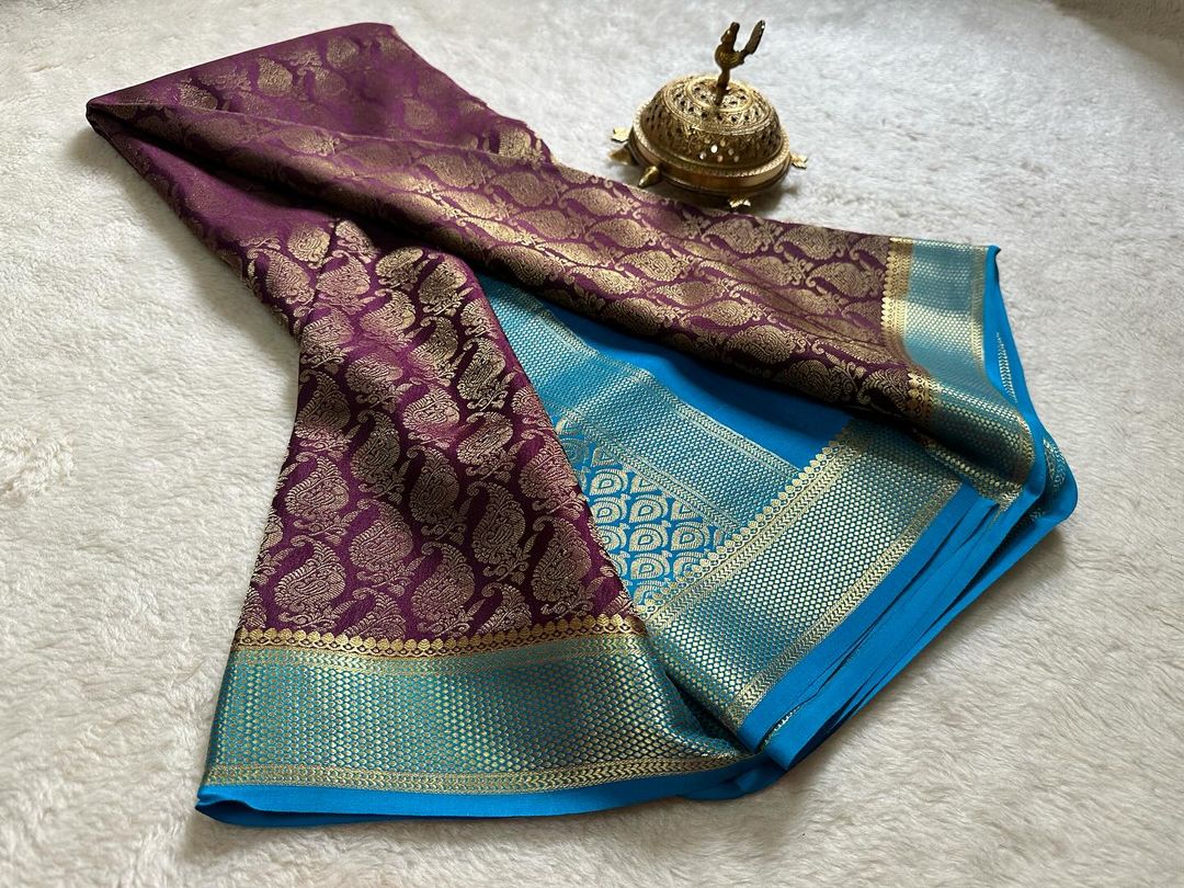 💞Beautiful Pure Brocade Mysore silk sarees 💞