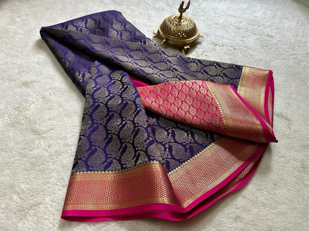 💞Beautiful Pure Brocade Mysore silk sarees 💞