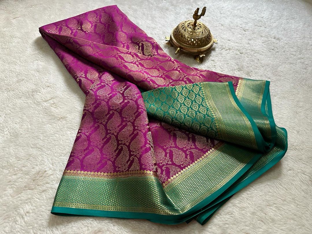 💞Beautiful Pure Brocade Mysore silk sarees 💞