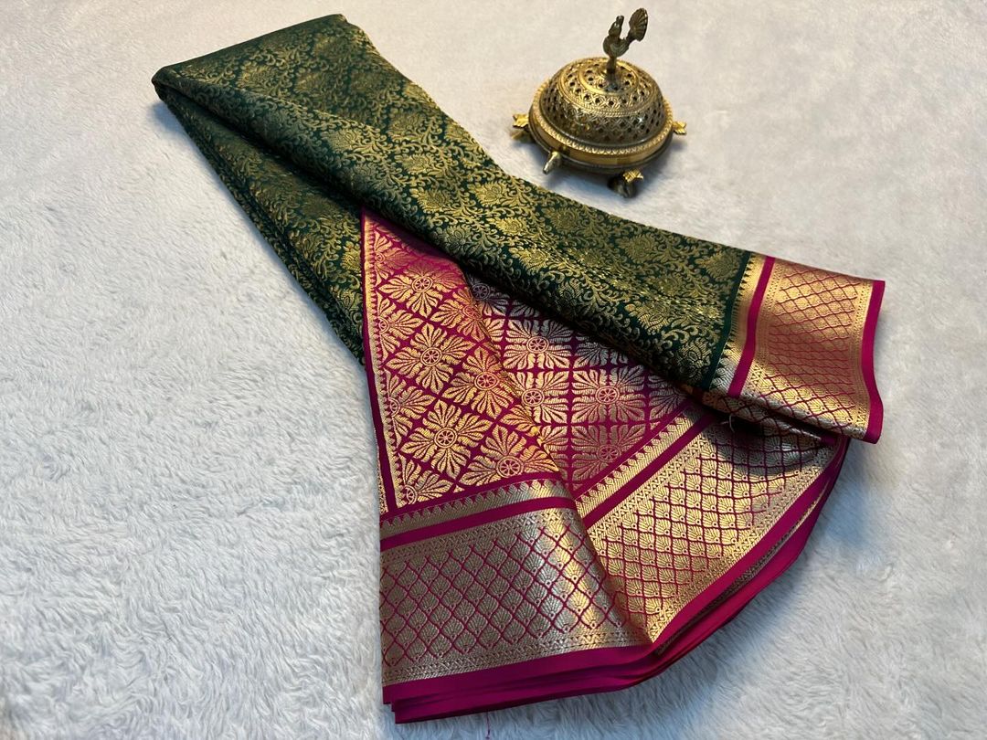 💞Beautiful Pure Brocade Mysore silk sarees 💞