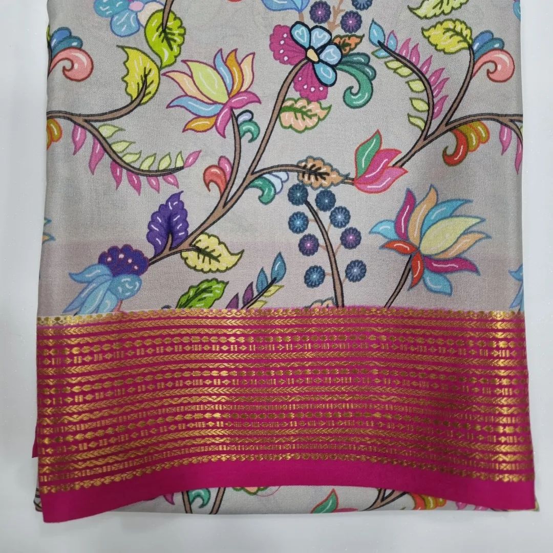 🦋😍GORGEOUS Printed Mysore silk sarees in beautiful, kalamkari prints! 😍🦋