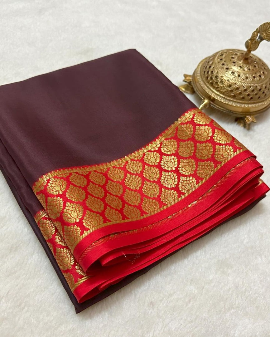 ⋆｡‧˚ʚ🍓ɞ˚‧｡⋆Semi Soft Silk Saree⋆｡‧˚ʚ🍓ɞ˚‧｡⋆