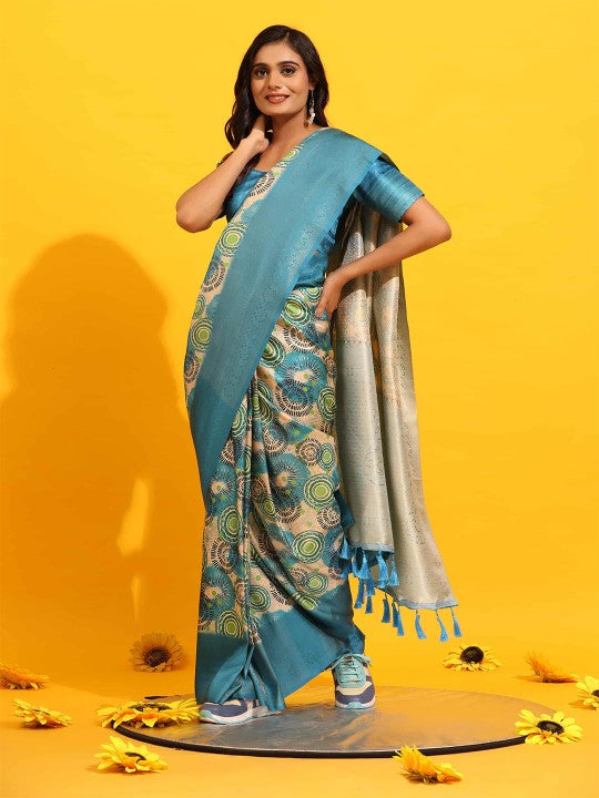 Soft Silk Digital Printed Saree