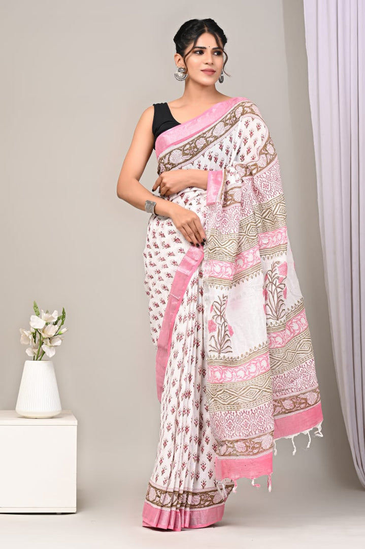 Breathe Easy, Drape Beautifully: Linen Sarees