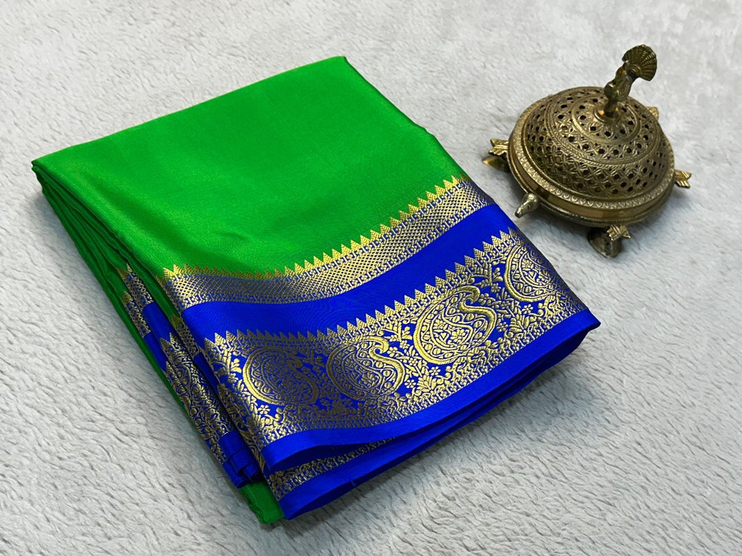 Golden Grace: Luxurious Mysore Silk Saree