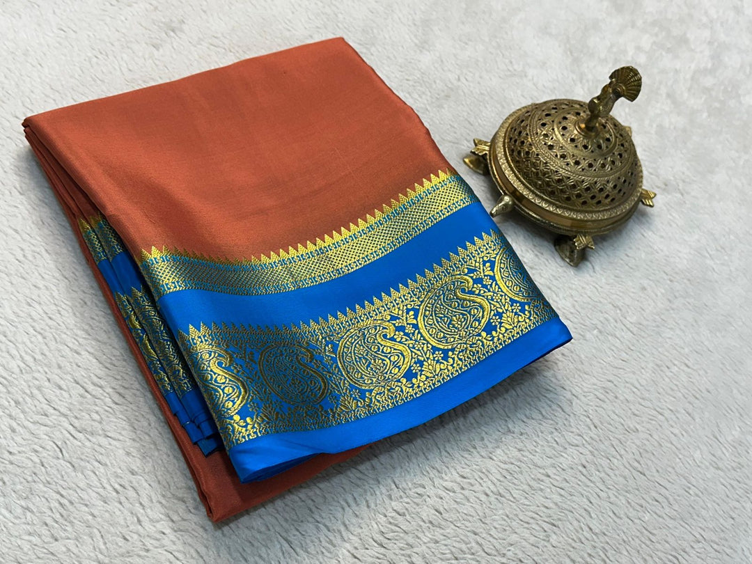 Golden Grace: Luxurious Mysore Silk Saree