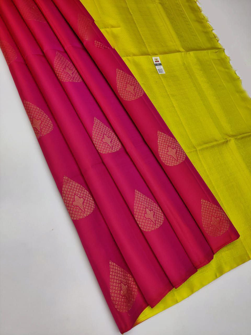 Light Maroon-premium-quality-silk-pure-gold-and-silver-zari-big-meena-work-saree