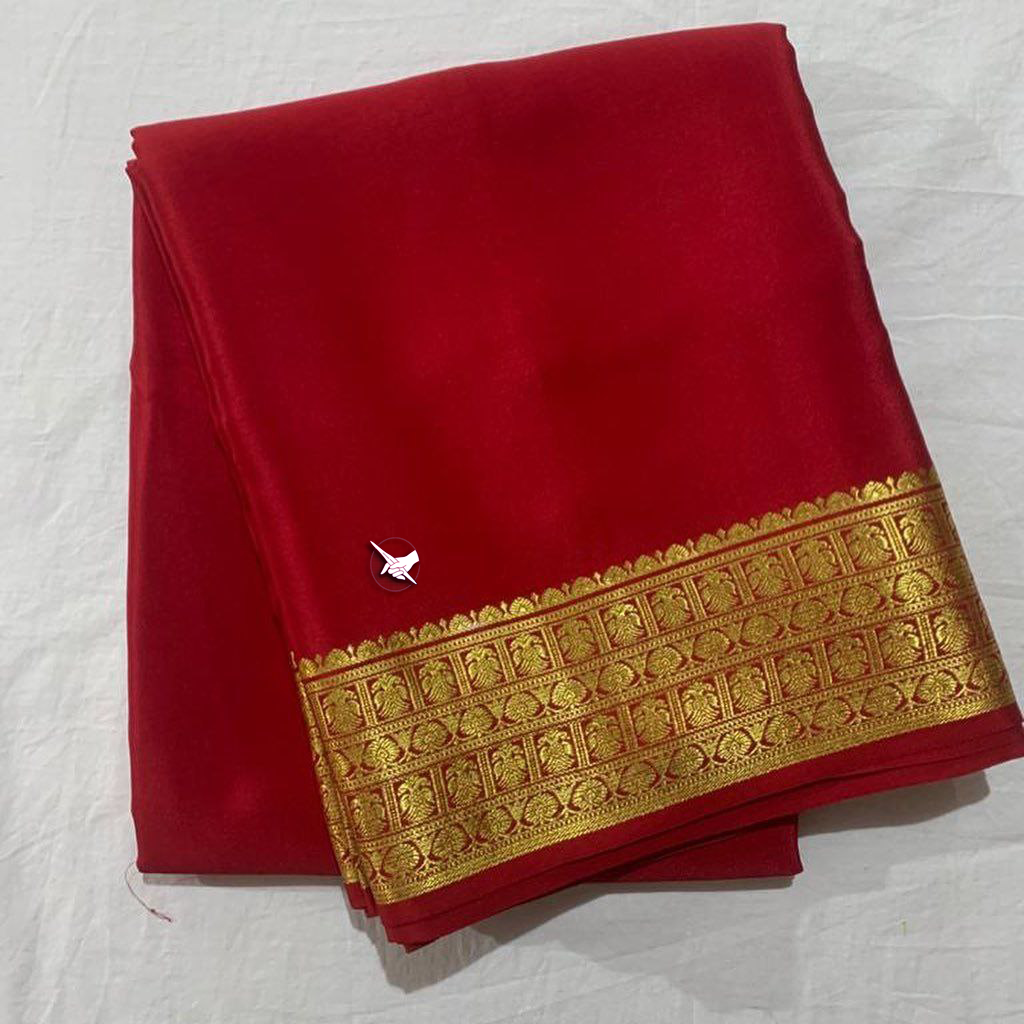 ❀  Semi Mysore Silk Saree❀