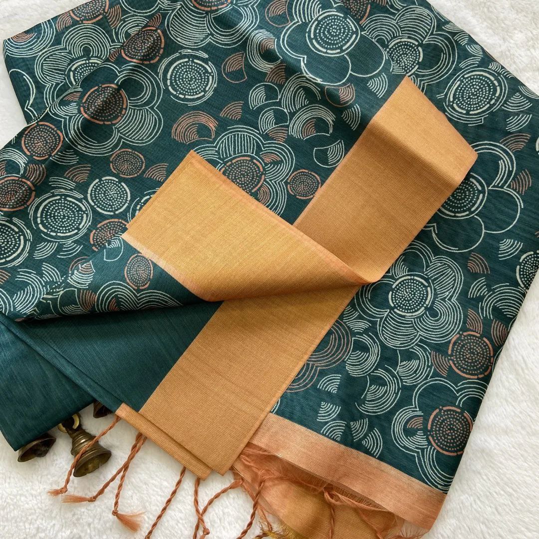Graceful Traditional Soft Silk Saree With Assam Pattu Digital Designs