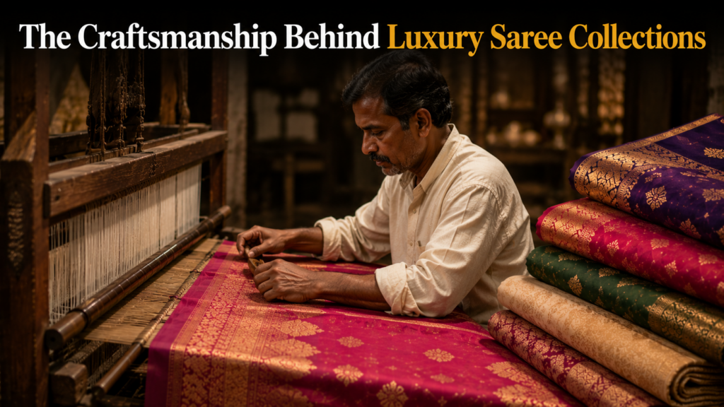 Craftsmanship Behind Luxury Saree Collections