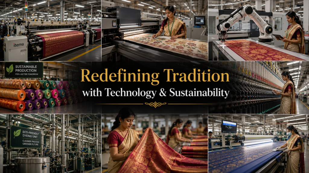 Modern Textile Technology Is Transforming Saree Production