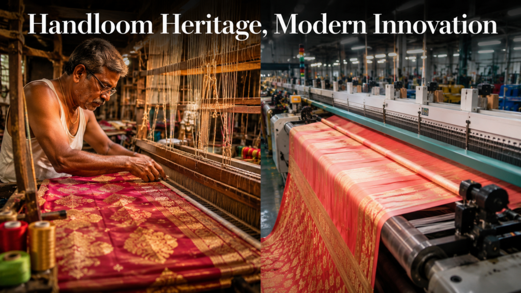 Difference Between Handloom and Powerloom Sarees – Complete Guide