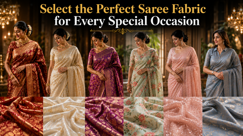 Select the Best Saree Fabric for Every Occasion