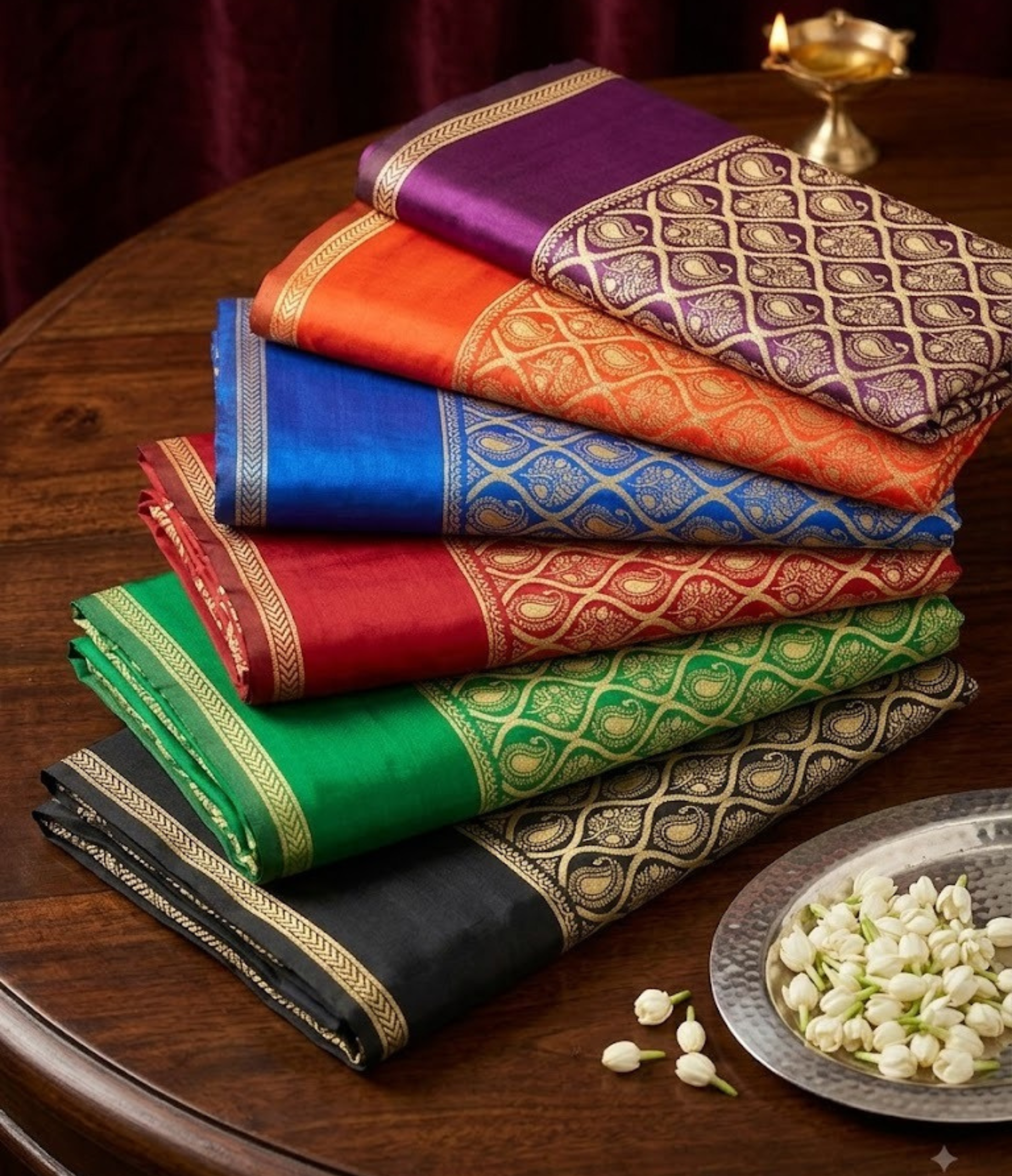 Mango Silk Saree