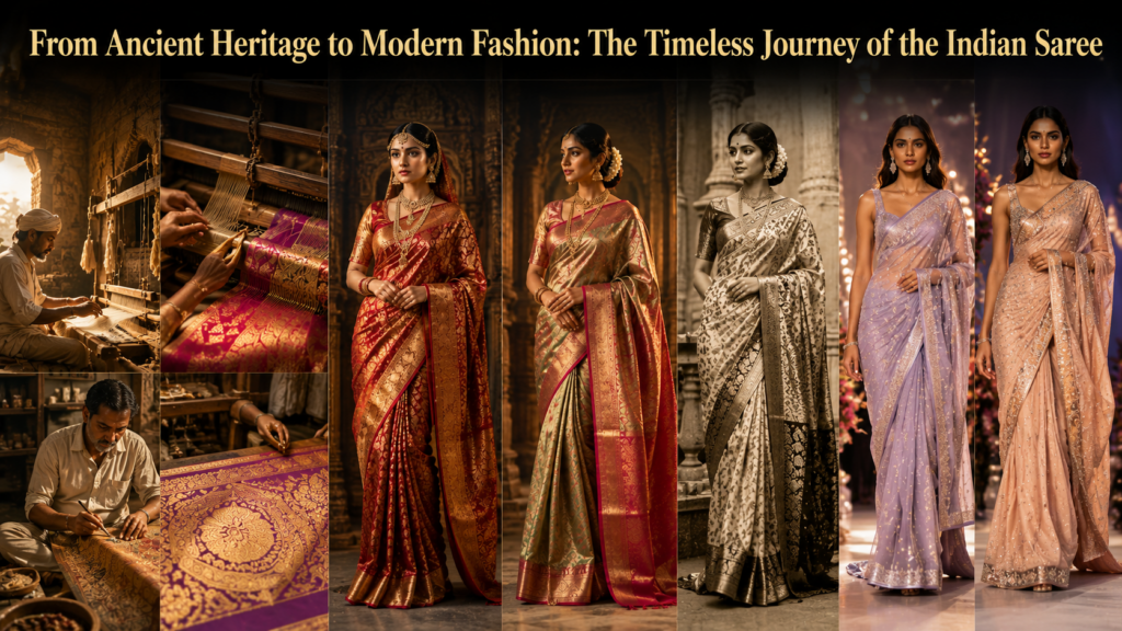 Evolution of Indian Sarees From Traditional Heritage to Modern Fashion