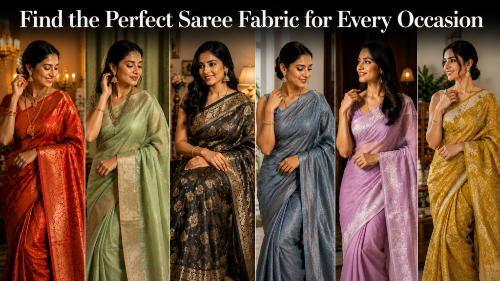 Popular Saree Fabrics and Their Uses